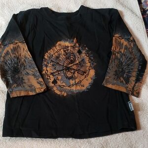 Extreme Zone Black Tee with Orange Graphic